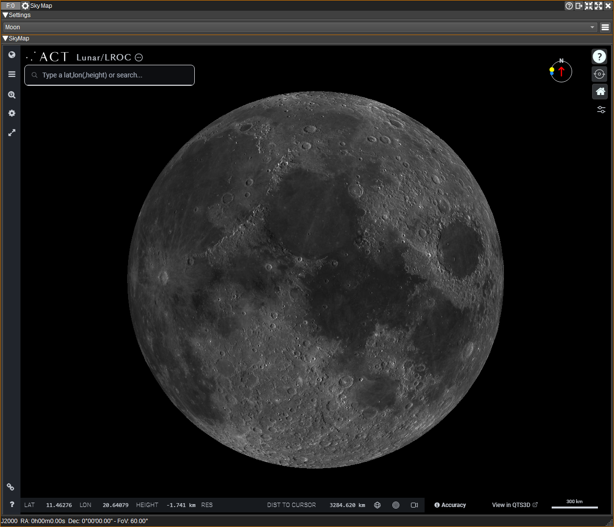 Moon map