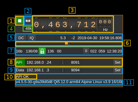 SDR Remote input plugin GUI