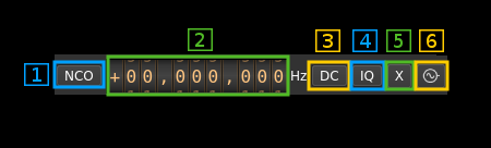 LimeSDR source input stream GUI