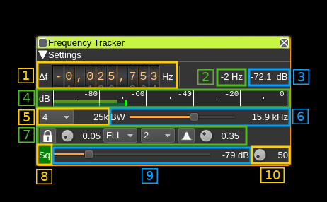 Frequency Tracker plugin GUI