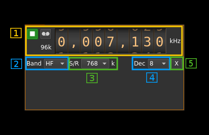 AirspyHF input plugin GUI