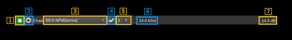 Demod Analyzer plugin controls