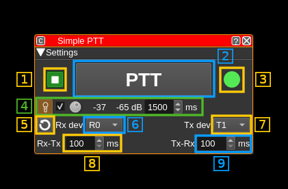 PTT feature plugin GUI