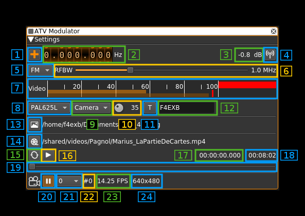 ATV Modulator plugin GUI