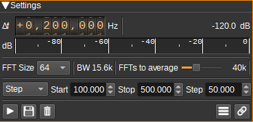 Noise figure plugin GUI