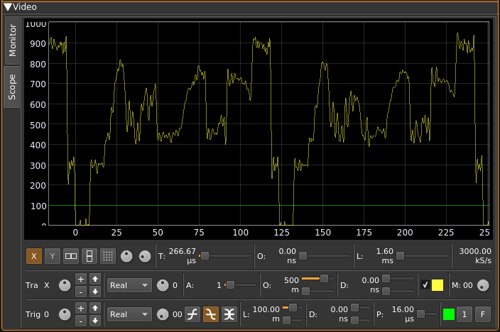 ATV Demodulator plugin GUI Video scope