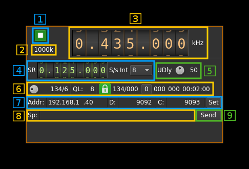 SDR Daemon sink output plugin GUI